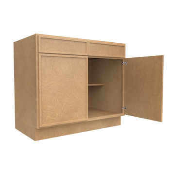 Slim Shaker Karamel - Double Door Cabinets - 39