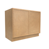 RTA - Slim Shaker Karamel - Full Height Double Door Base Cabinets - 42"W x 34.5"H x 24"D