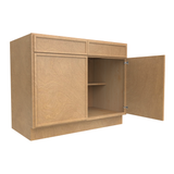 RTA - Slim Shaker Karamel - Double Door Cabinets - 42"W x 34.5"H x 24"D