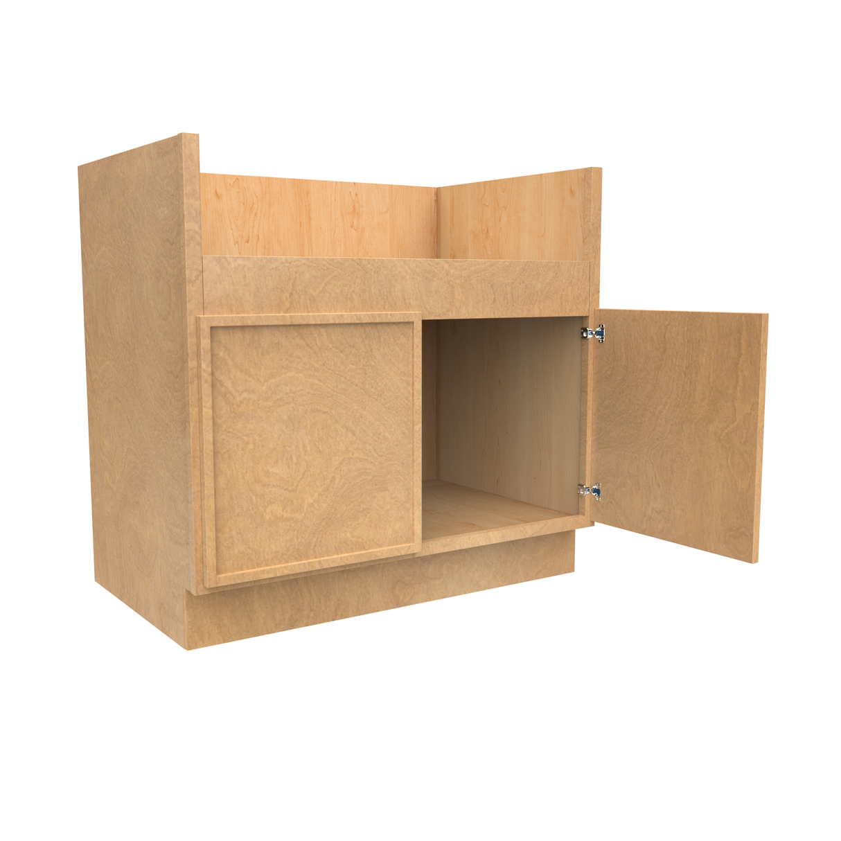 RTA - Slim Shaker Karamel - Farm Sink Base Cabinet - 36"W x 34.5"H x 24"D (Trimmable face to be cut in field)