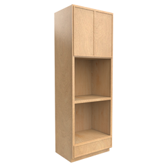 RTA - Slim Shaker Karamel - Double Oven Cabinets - 33