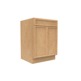 RTA - Slim Shaker Karamel - Sink Base Cabinets - 24"W x 34.5"H x 24"D