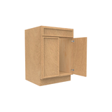 RTA - Slim Shaker Karamel - Sink Base Cabinets - 24"W x 34.5"H x 24"D