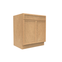 RTA - Slim Shaker Karamel - Double Door Sink Base Cabinet 30