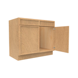 RTA - Slim Shaker Karamel - Sink Base Cabinets - 39"W x 34.5"H x 24"D
