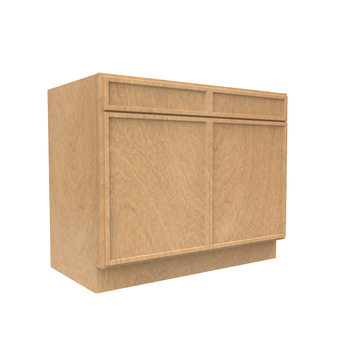 RTA - Slim Shaker Karamel - Sink Base Cabinets - 42