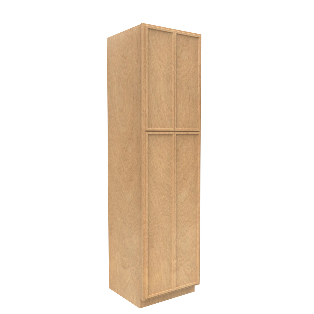 RTA - Slim Shaker Karamel - Double Door Pantry Cabinets - 24"W x 90"H x 24"D