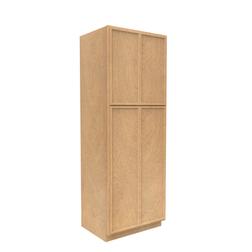 RTA - Slim Shaker Karamel - Double Door Pantry Cabinets - 30