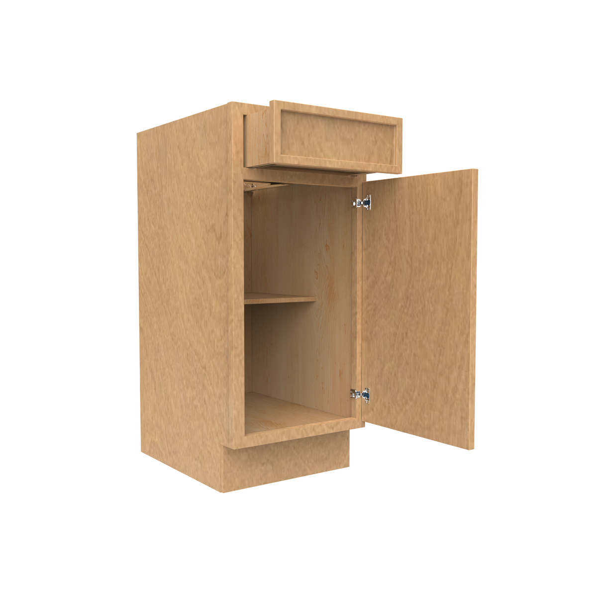 RTA - Slim Shaker Karamel - Vanity Base Cabinets - 15"W x 34.5"H x 21"D