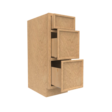 RTA - Slim Shaker Karamel - Vanity Drawer Base Cabinets - 12