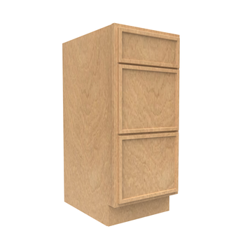 Slim Shaker Karamel - Vanity Drawer Base Cabinets - 15