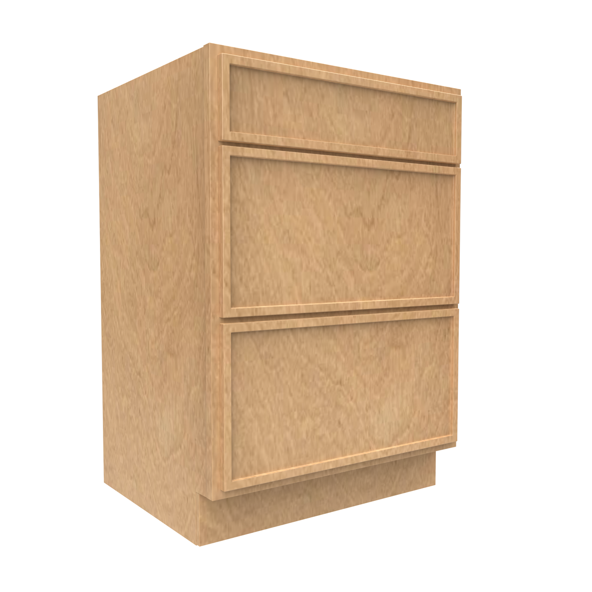 RTA - Slim Shaker Karamel - Vanity Drawer Base Cabinets - 24"W x 34.5"H x 21"D