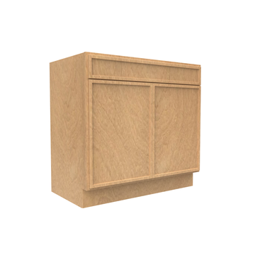 Slim Shaker Karamel - Vanity Sink Base Cabinets - 36