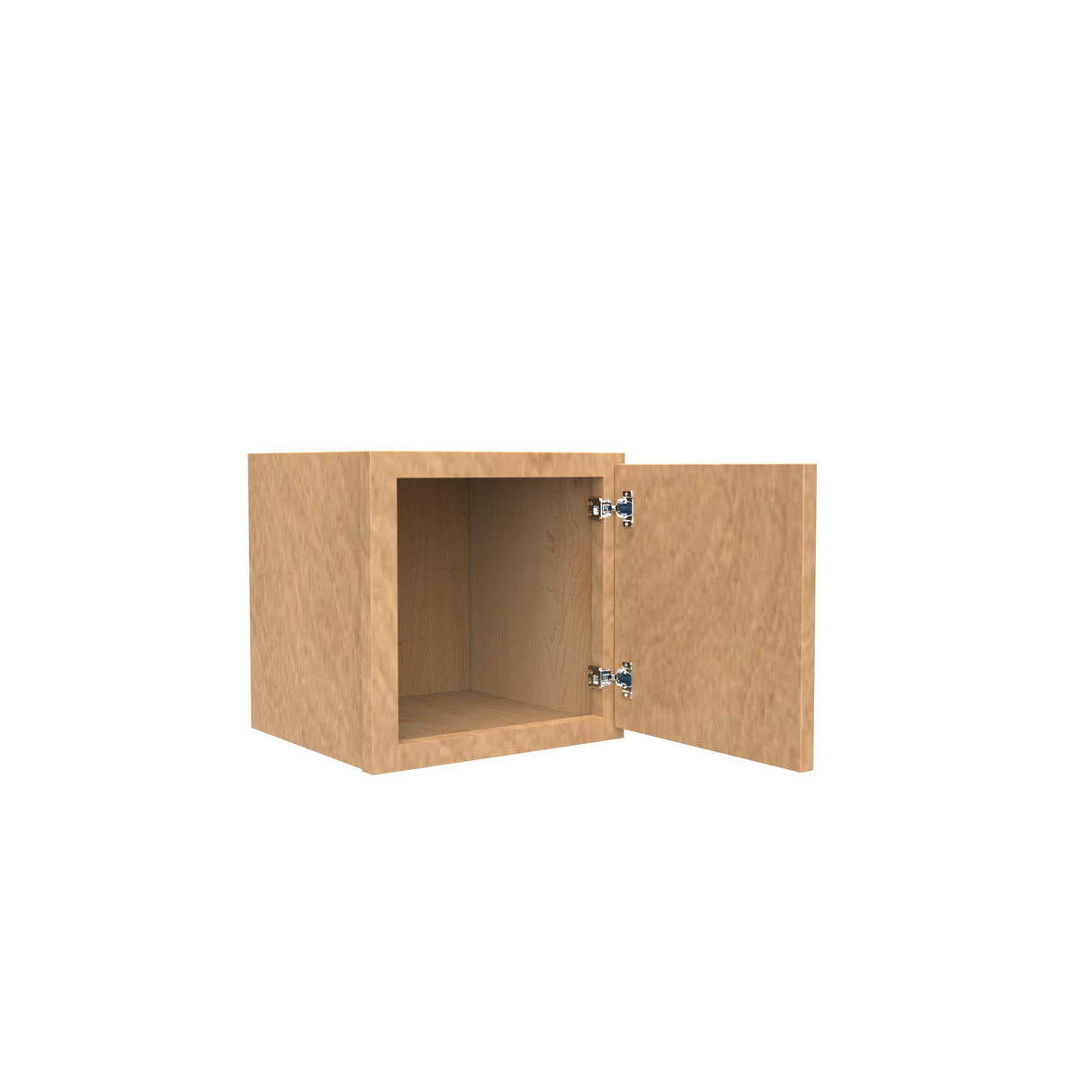 RTA - Slim Shaker Karamel - Single Door Wall Cabinets - 12"W x 12"H x 12"D