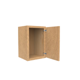 RTA - Slim Shaker Karamel - 18"Height Single Door Wall Cabinets - 12"W x 18"H x 12"D