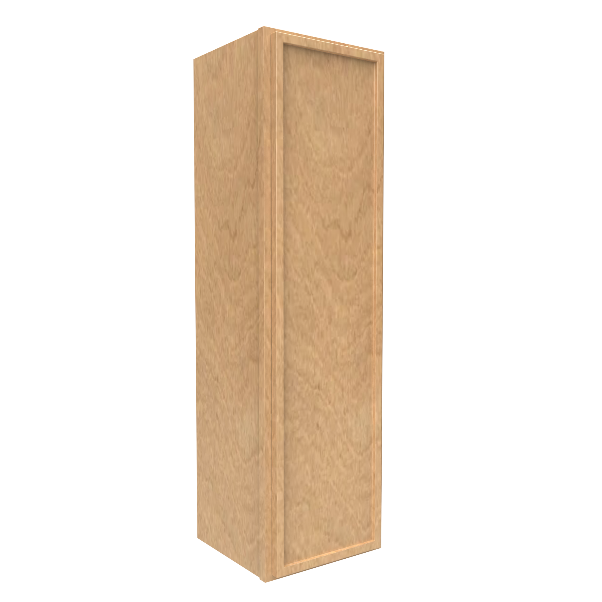 RTA - Slim Shaker Karamel - 42" Height Single Door Wall Cabinets - 12"W x 42"H x 12"D