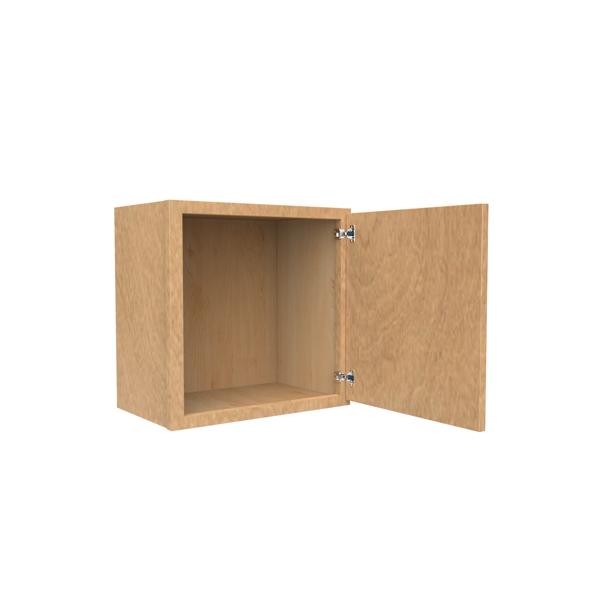 RTA - Slim Shaker Karamel - 18"Height Single Door Wall Cabinets - 18"W x 18"H x 12"D