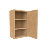 RTA - Slim Shaker Karamel Single Door Wall Cabinet 18"W x 30"H x 12"D