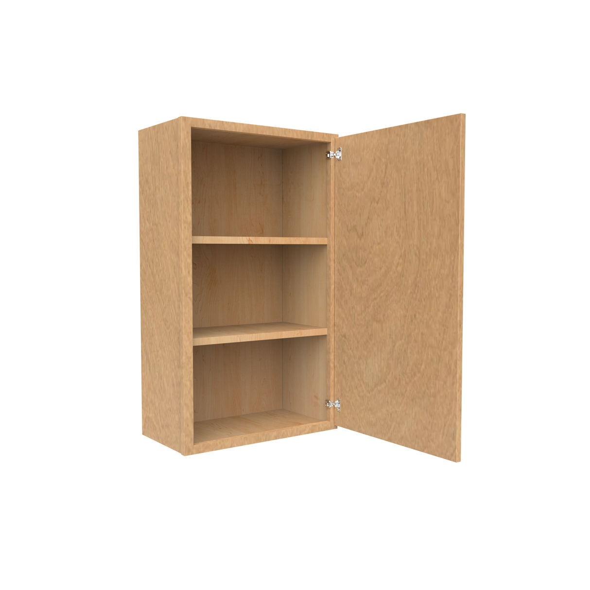 RTA - Slim Shaker Karamel - 36"Height Single Door Wall Cabinets - 21"W x 36"H x 12"D