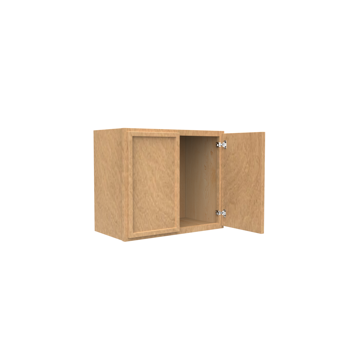 RTA - Slim Shaker Karamel - 18" Height Double Door Wall Cabinets - 24"W x 18"H x 12"D