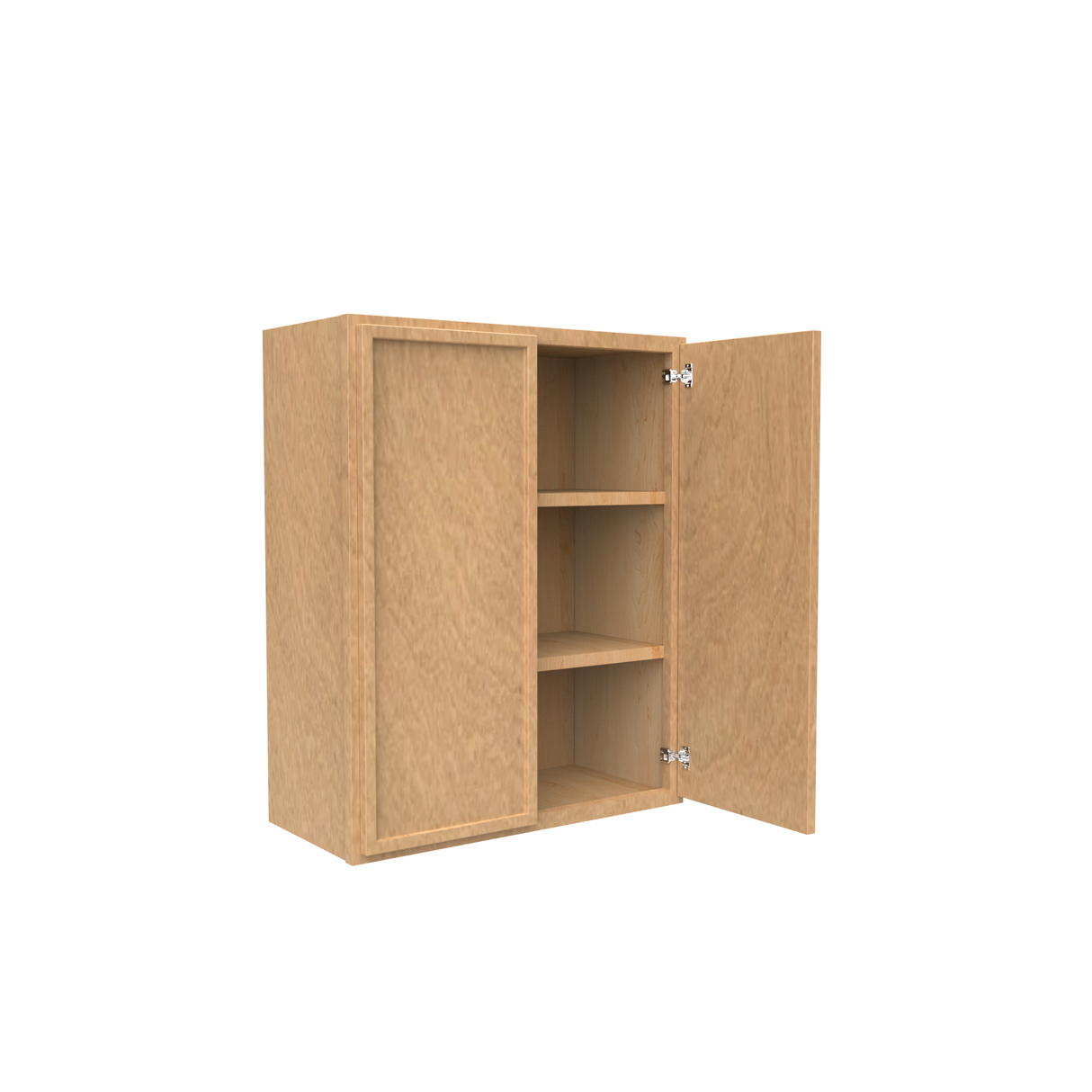 RTA - Slim Shaker Karamel - 30"Height Double Door Wall Cabinets - 24"W x 30"H x 12"D