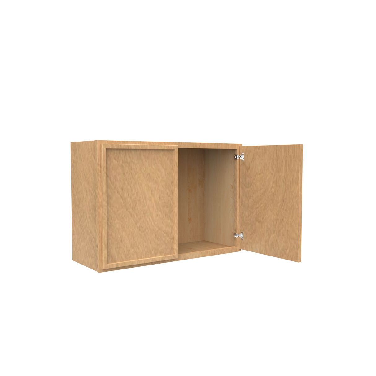 RTA - Slim Shaker Karamel - 21"Height Double Door Wall Cabinets - 30"W x 21"H x 12"D