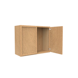 RTA - Slim Shaker Karamel - 24" Height Double Door Wall Cabinets - 30"W x 24"H x 12"D