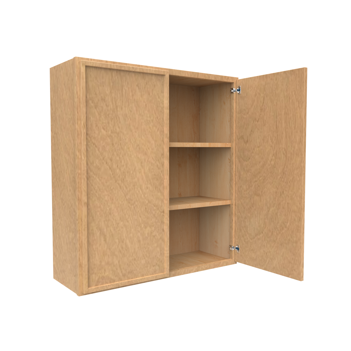 RTA - Slim Shaker Karamel - 36"Height Double Door Wall Cabinets - 33"W x 36"H x 12"D