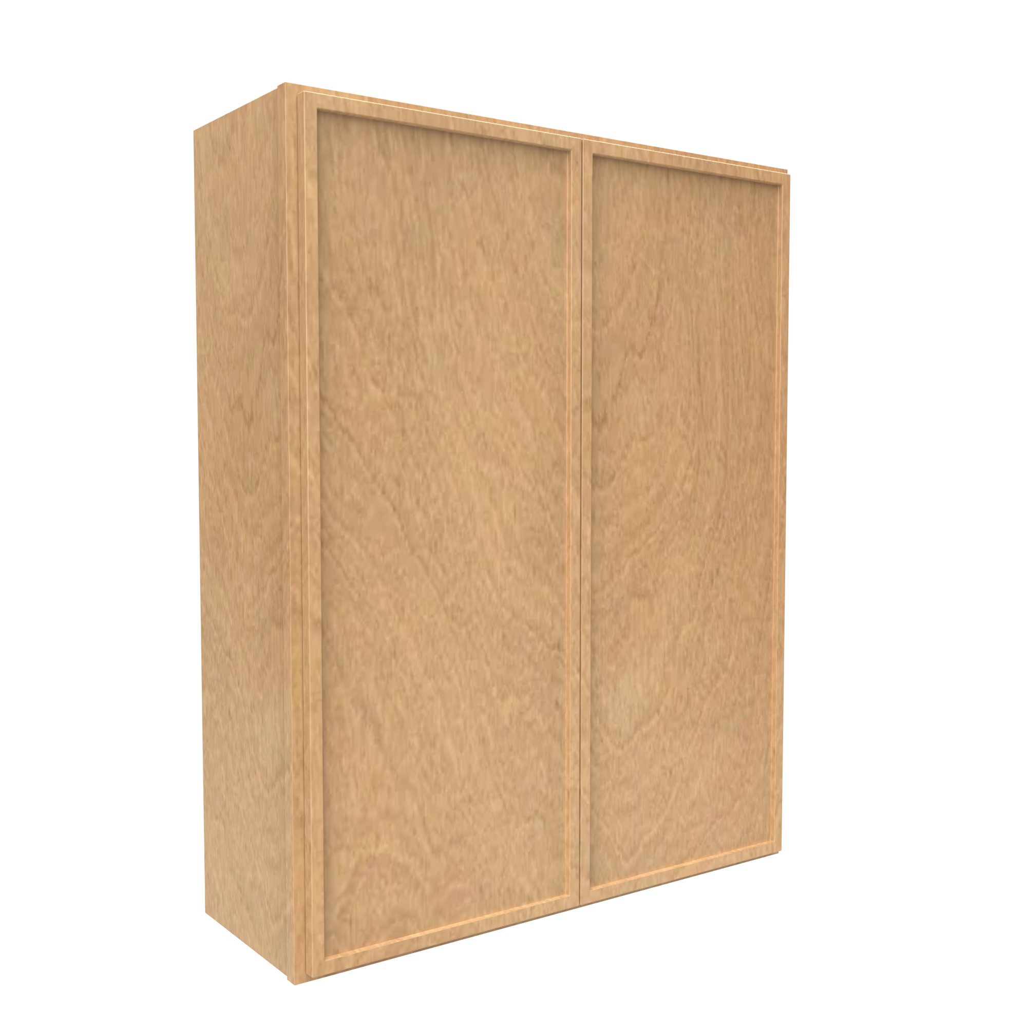 RTA - Slim Shaker Karamel - 42" Height Double Door Wall Cabinets - 33"W x 42"H x 12"D