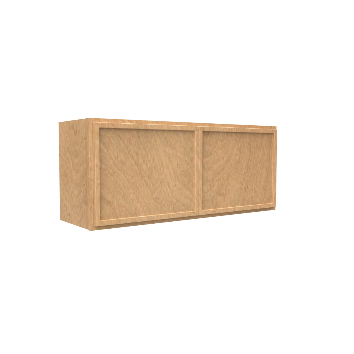 Slim Shaker Karamel - 15" Height Double Door Wall Cabinets - 36"W x 15"H x 12"D - Pre Assembled