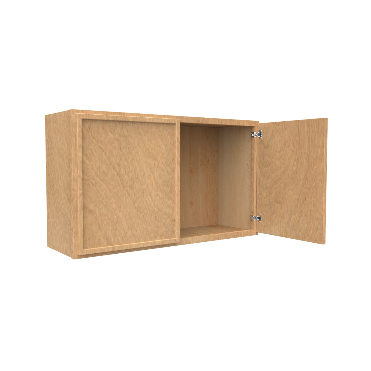 RTA - Slim Shaker Karamel - 21"Height Double Door Wall Cabinets - 36"W x 21"H x 12"D