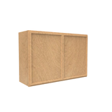 RTA - Slim Shaker Karamel - 24"Height Double Door Wall Cabinets - 36"W x 24"H x 12"D