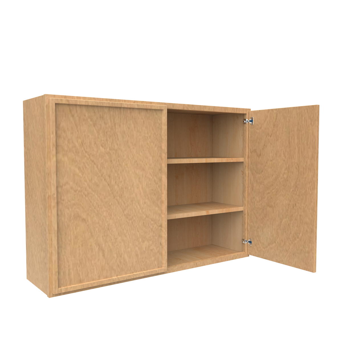 RTA - Slim Shaker Karamel - 30"Height Double Door Wall Cabinets - 42"W x 30"H x 12"D
