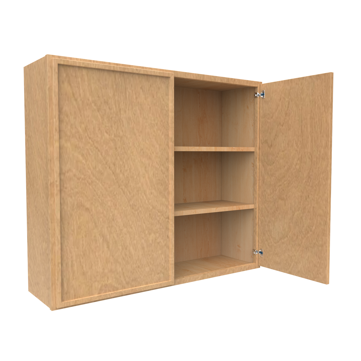 RTA - Slim Shaker Karamel - 36"Height Double Door Wall Cabinets - 42"W x 36"H x 12"D