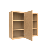 RTA - Slim Shaker Karamel - Wall Blind Corner Cabinets - 36"W x 30"H x 12"D