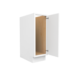 Slim Shaker Oatmeal - Full Height Single Door Base Cabinets - 12"W x 34.5"H x 24"D - Pre Assembled