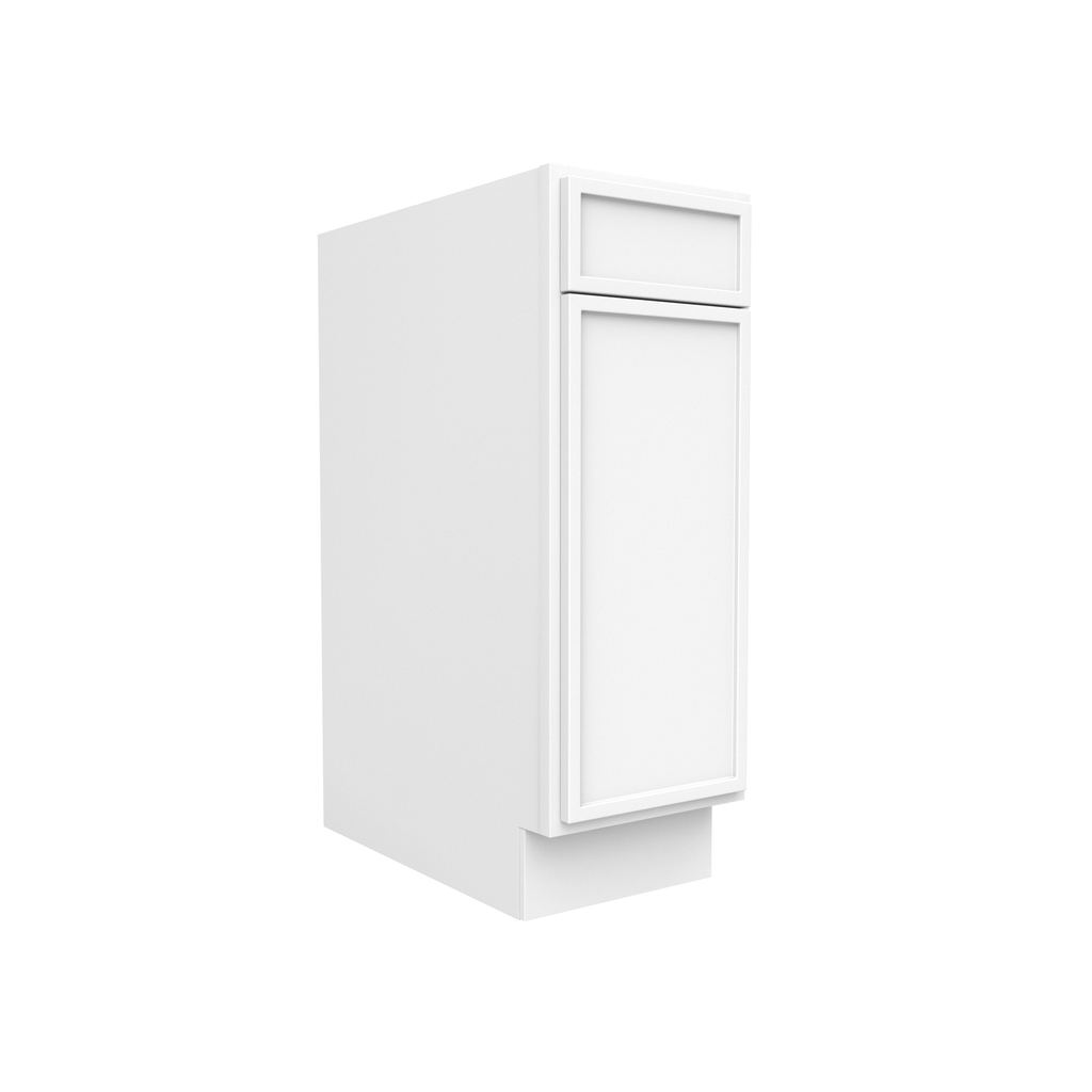 Slim Shaker Oatmeal - Single Door Cabinets - 12