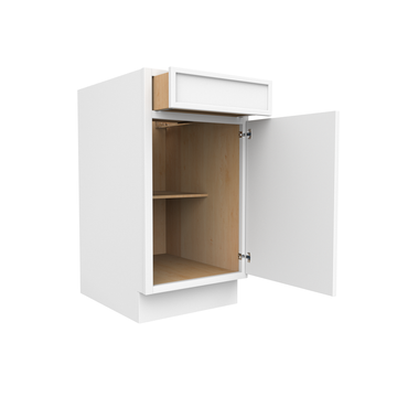 Slim Shaker Oatmeal - Single Door Cabinets - 18