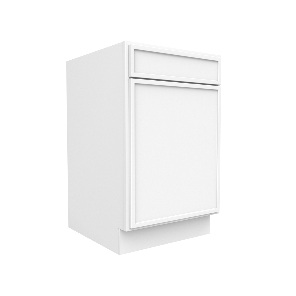 Slim Shaker Oatmeal - Single Door Cabinets - 21