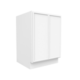 Slim Shaker Oatmeal - Full Height Double Door Base Cabinets - 24"W x 34.5"H x 24"D - Pre Assembled