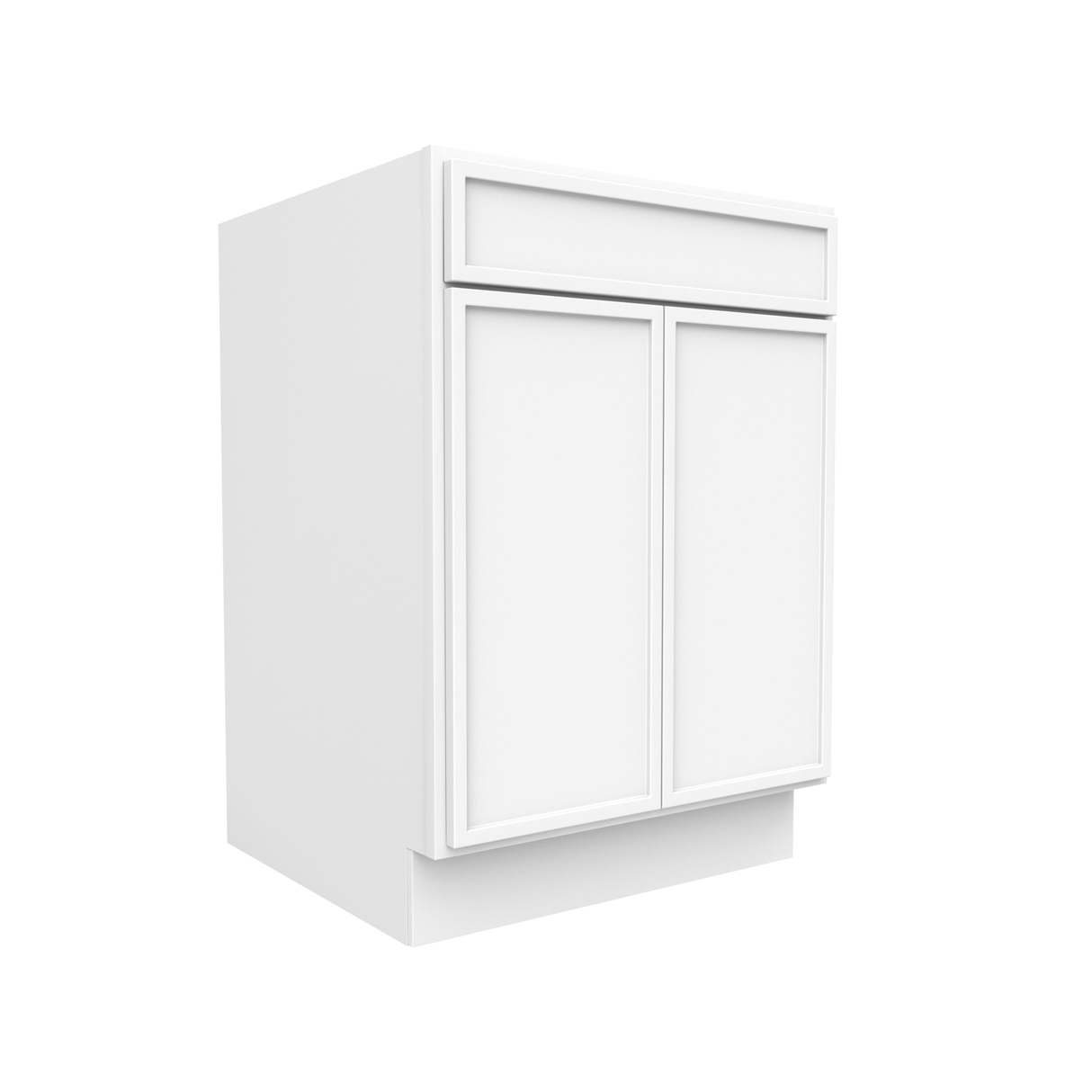 Slim Shaker Oatmeal - Double Door Cabinets - 24"W x 34.5"H x 24"D - Pre Assembled