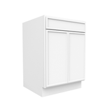 Slim Shaker Oatmeal - Double Door Cabinets - 24"W x 34.5"H x 24"D - Pre Assembled