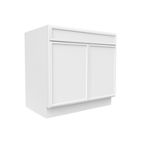 RTA - Slim Shaker Oatmeal - Double Door Cabinets - 36"W x 34.5"H x 24"D