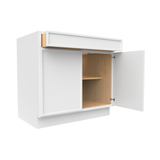 RTA - Slim Shaker Oatmeal - Double Door Cabinets - 36"W x 34.5"H x 24"D