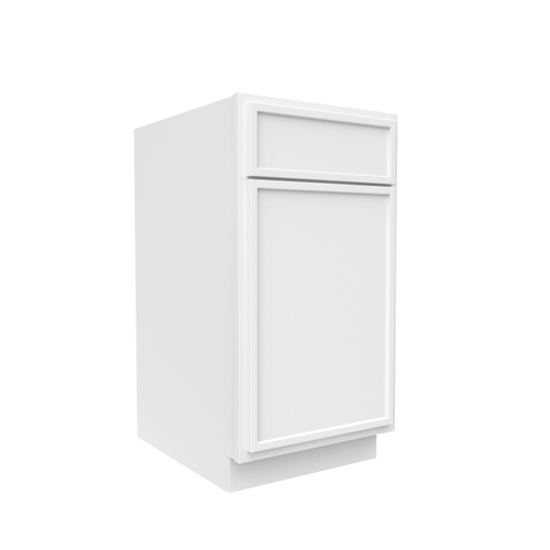 Slim Shaker Oatmeal - 18 Inch Waste Basket Base Cabinet - 18