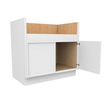 RTA - Slim Shaker Oatmeal - Farm Sink Base Cabinets - 36