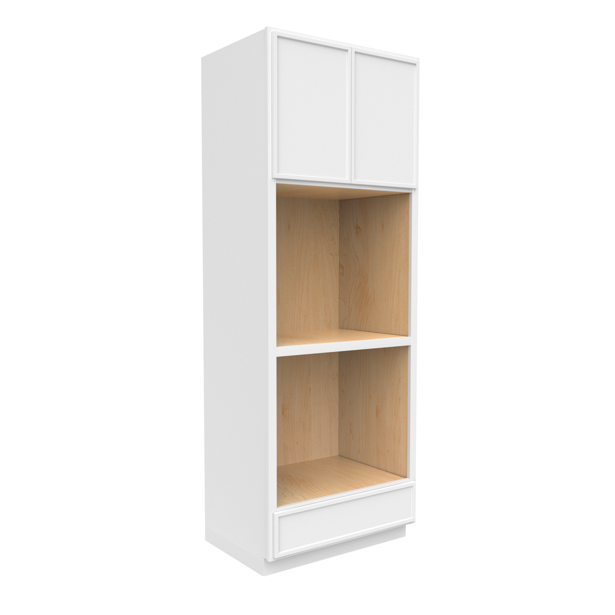 RTA - Slim Shaker Oatmeal - Double Oven Cabinets - 33"W x 90"H x 24"D