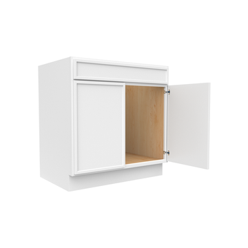 RTA - Slim Shaker Oatmeal - Sink Base Cabinets - 33