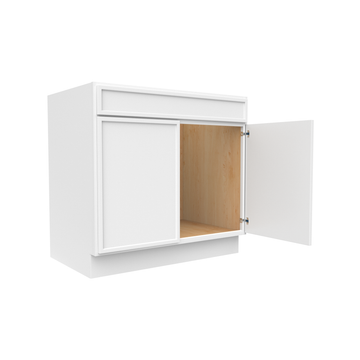 RTA - Slim Shaker Oatmeal - Sink Base Cabinets - 36