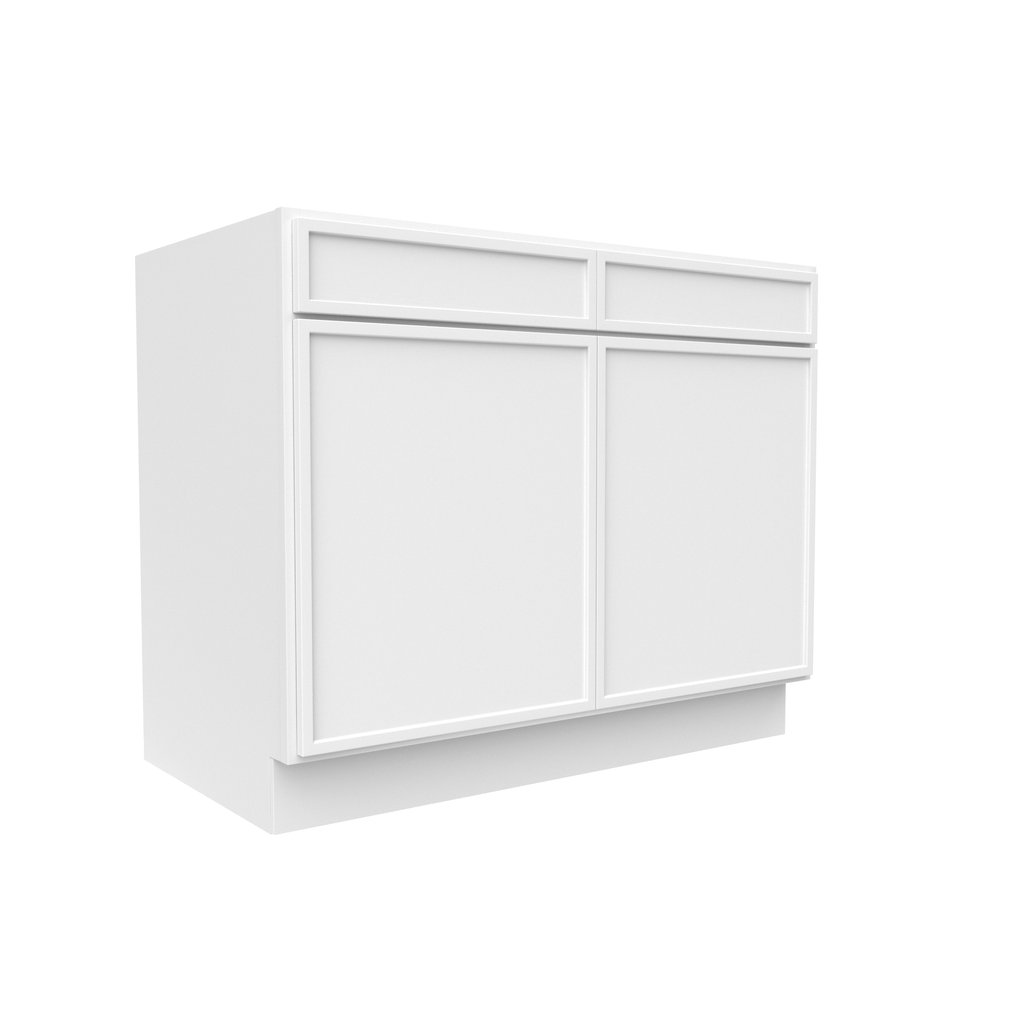 Slim Shaker Oatmeal - 42 Inch Sink Base Cabinet - 42